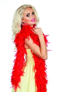 Picture of FEATHER BOA 50G RED 180cm