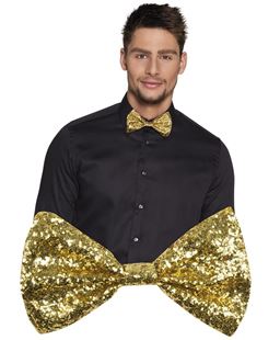 Picture of BUTTERFLY BOW GLITTER GOLD