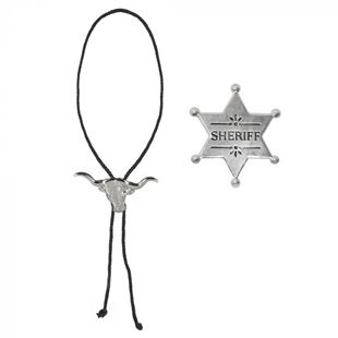 Slika od SET ZA KAUBOJA  (ogrlica & sheriff značka )