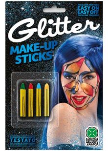 Picture of COLOR 4 STICKS BLISTER - GLITTER